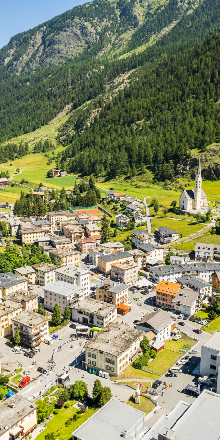 Rennstrecke La Cuorta - Engadin Radmarathon.