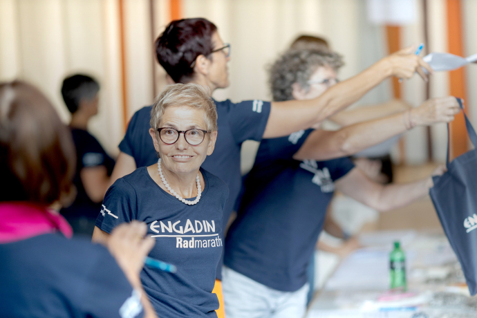 Voluntari at the Engadin Road Bike Marathon.