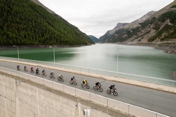 Stausee Livigno. Bild: Dominik Täuber. Engadin Radmarathon 2023. Bild: Dominik Täuber.