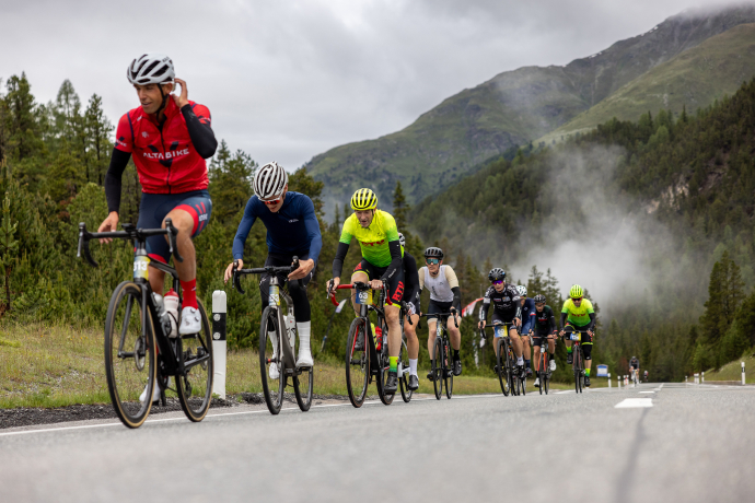 Auf dem Ofenpass. Bild: Dominik Täuber. Engadin Radmarathon 2023. Bild: Dominik Täuber.
